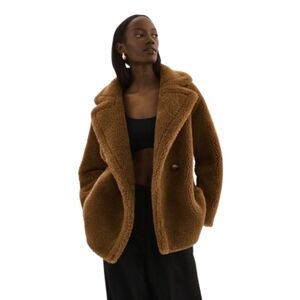 LaMarque Sophie Sherpa Jacket Teddy Brown Women's Medium